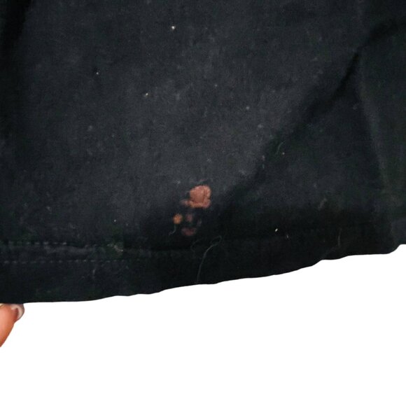 HEXi Mens T Shirt Crew Neck Graphic T-Shirt Black Size Large - Picture 4 of 5